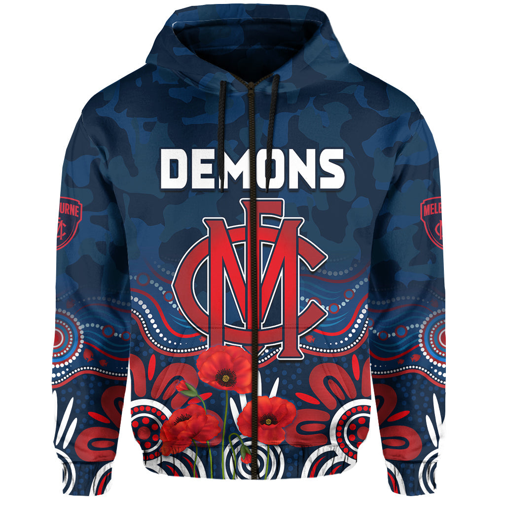 custom-text-and-number-demons-anzac-2022-hoodie-melbourne-football-aboriginal-poppy