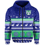 custom-personalised-warriors-zip-hoodie-merry-christmas-new-zealand