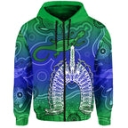 custom-personalised-torres-strait-islands-zip-hoodie-aboriginal-art-lizard-symbol-peace