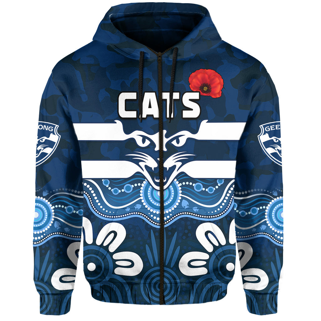custom-text-and-number-cats-anzac-2022-hoodie-geelong-football-aboriginal-poppy