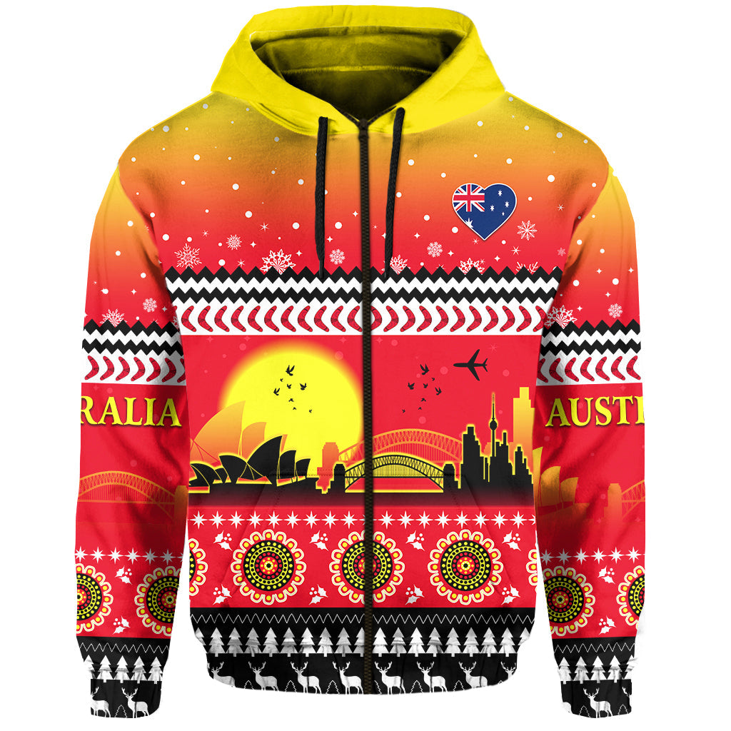 custom-personalised-australia-christmas-zip-hoodie-proud-sydney-opera-house