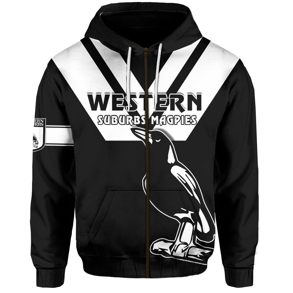 custom-personalised-western-suburbs-magpies-zip-hoodie-the-one-and-only