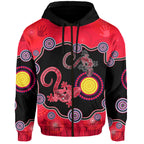 custom-personalised-aboriginal-lizard-zip-hoodie-attracted-australia-version-red