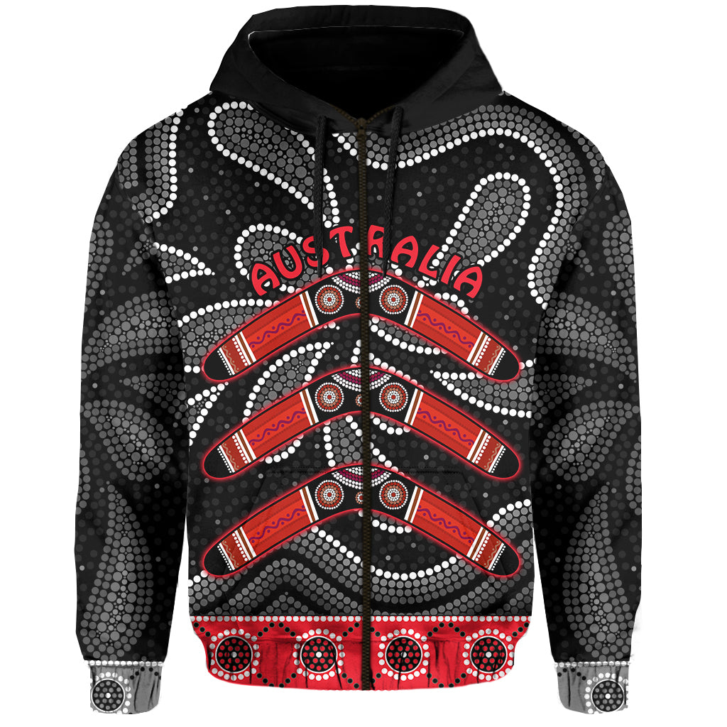 aboriginal-boomerang-zip-hoodie-kangaroo-australia
