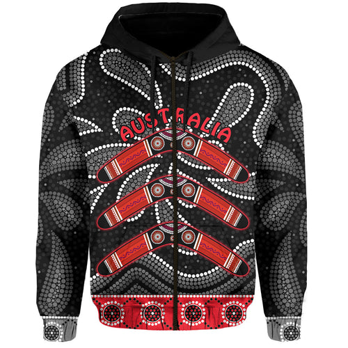 aboriginal-boomerang-zip-hoodie-kangaroo-australia