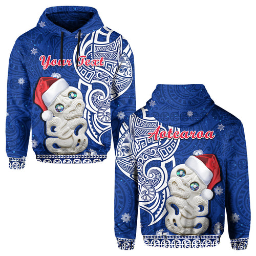 custom-personalised-new-zealand-christmas-hoodie-hei-tiki-blue-pohutukawa-meri-kirihimete