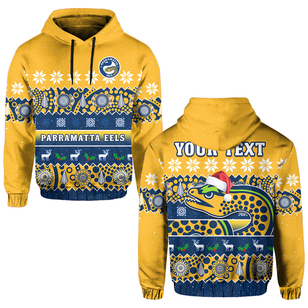 custom-personalised-parramatta-eels-christmas-hoodie-parra-aboriginal-art-merry-xmas