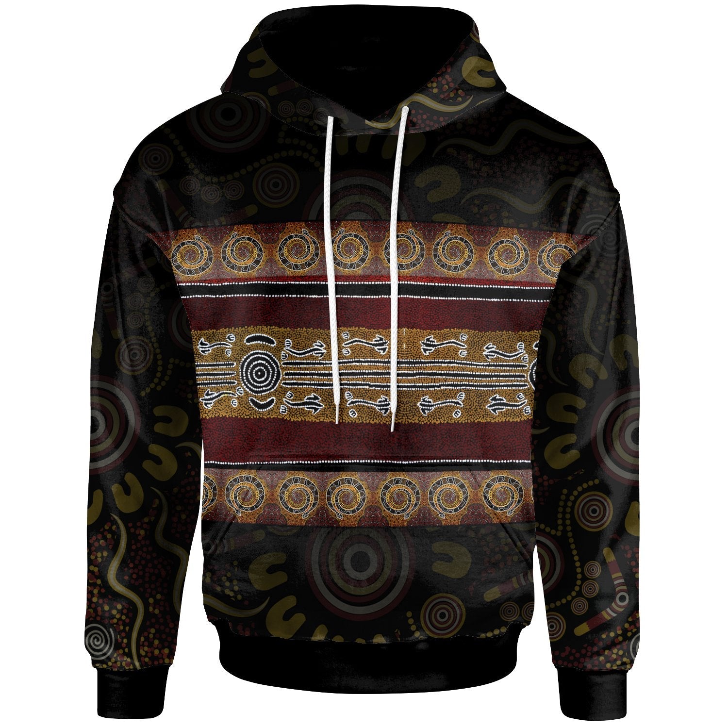 hoodie-aboriginal-dot-panting-art-horizontal-lines