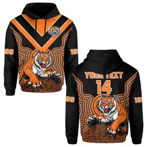 custom-text-and-number-wests-tigers-rugby-hoodie-indigenous-black-artsy
