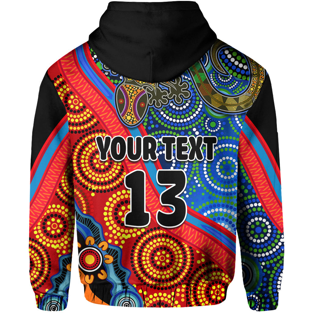 custom-text-and-number-australia-lizard-and-sun-hoodie-aboriginal-art-speical