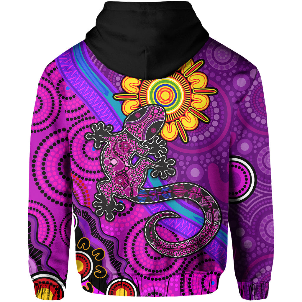 australia-lizard-and-sun-hoodie-aboriginal-art-purple