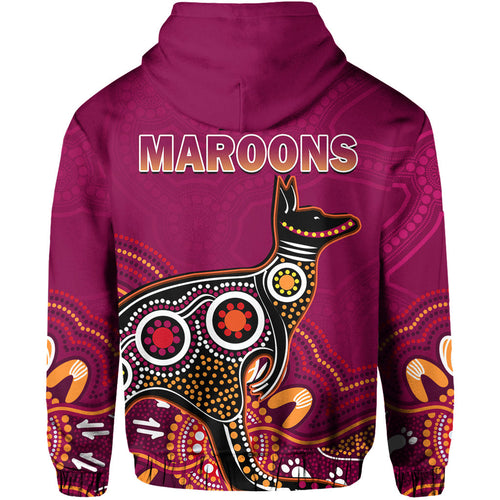 maroons-rugby-hoodie-queensland-kangaroo-aboriginal-dot-paintings