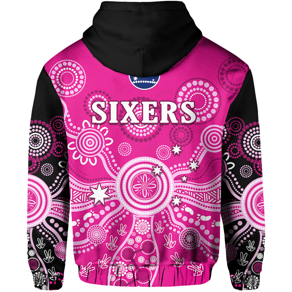 sydney-sixers-hoodie-cricket-indigenous-australian-art-ver01