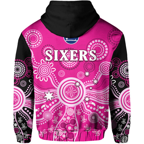sydney-sixers-hoodie-cricket-indigenous-australian-art-ver01