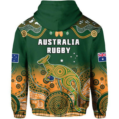 australia-rugby-hoodie-wallabies-kangaroo-green-aboriginal