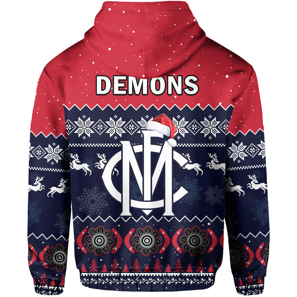 melbourne-football-hoodie-demons-indigenous-merry-christmas