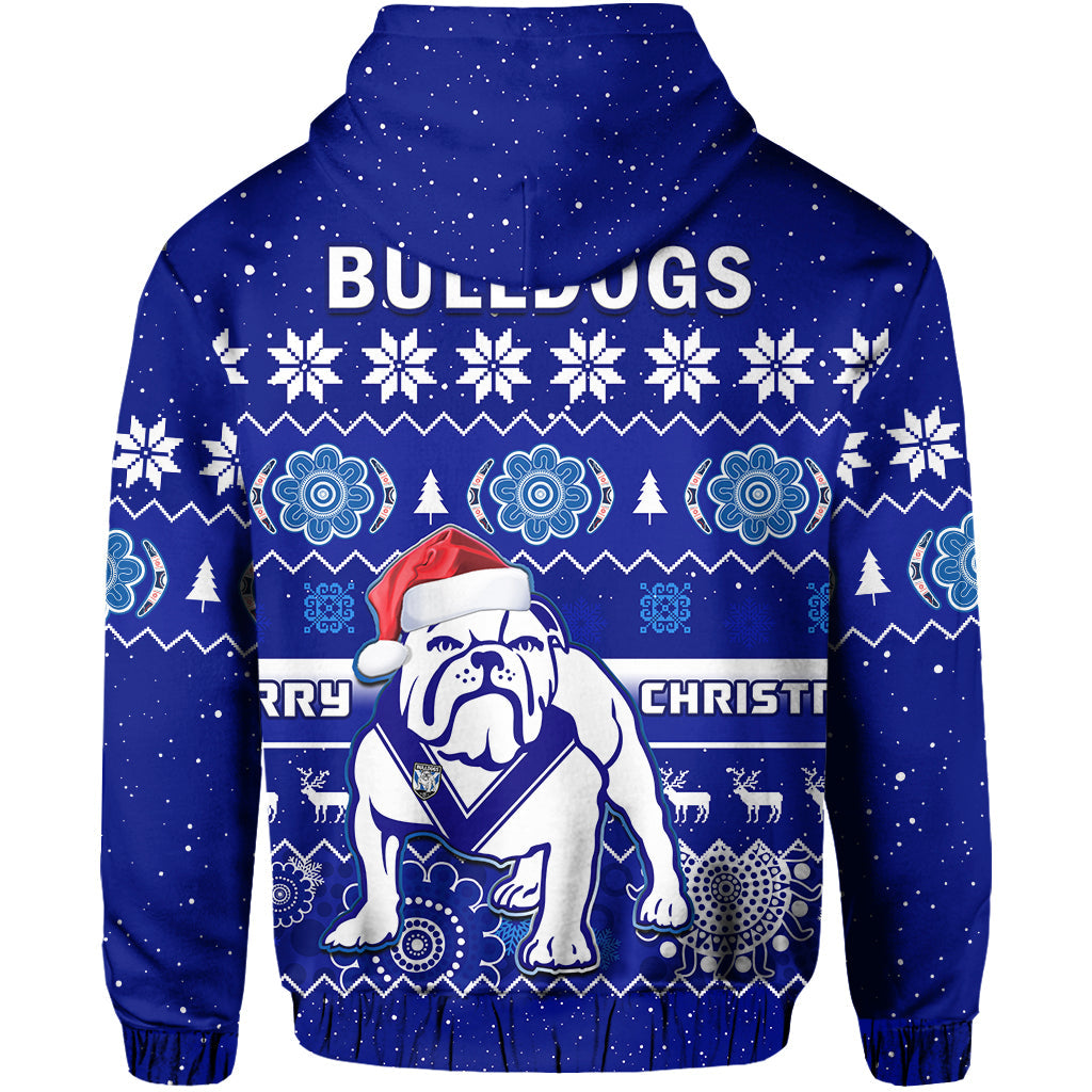 bulldogs-rugby-christmas-hoodie-berries-merry-xmas-aboriginal-art