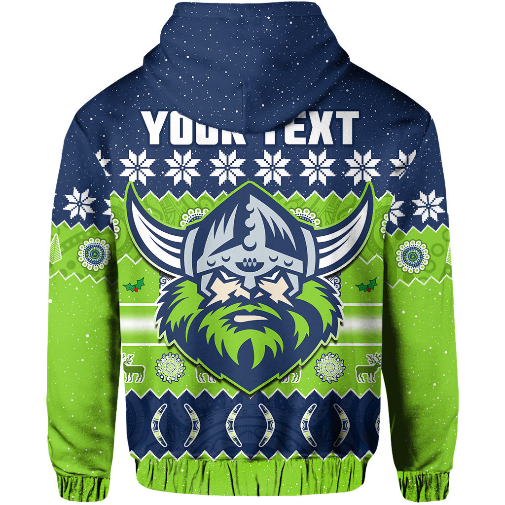custom-personalised-raiders-christmas-hoodie-the-green-machine-aboriginal-art-merry-xmas