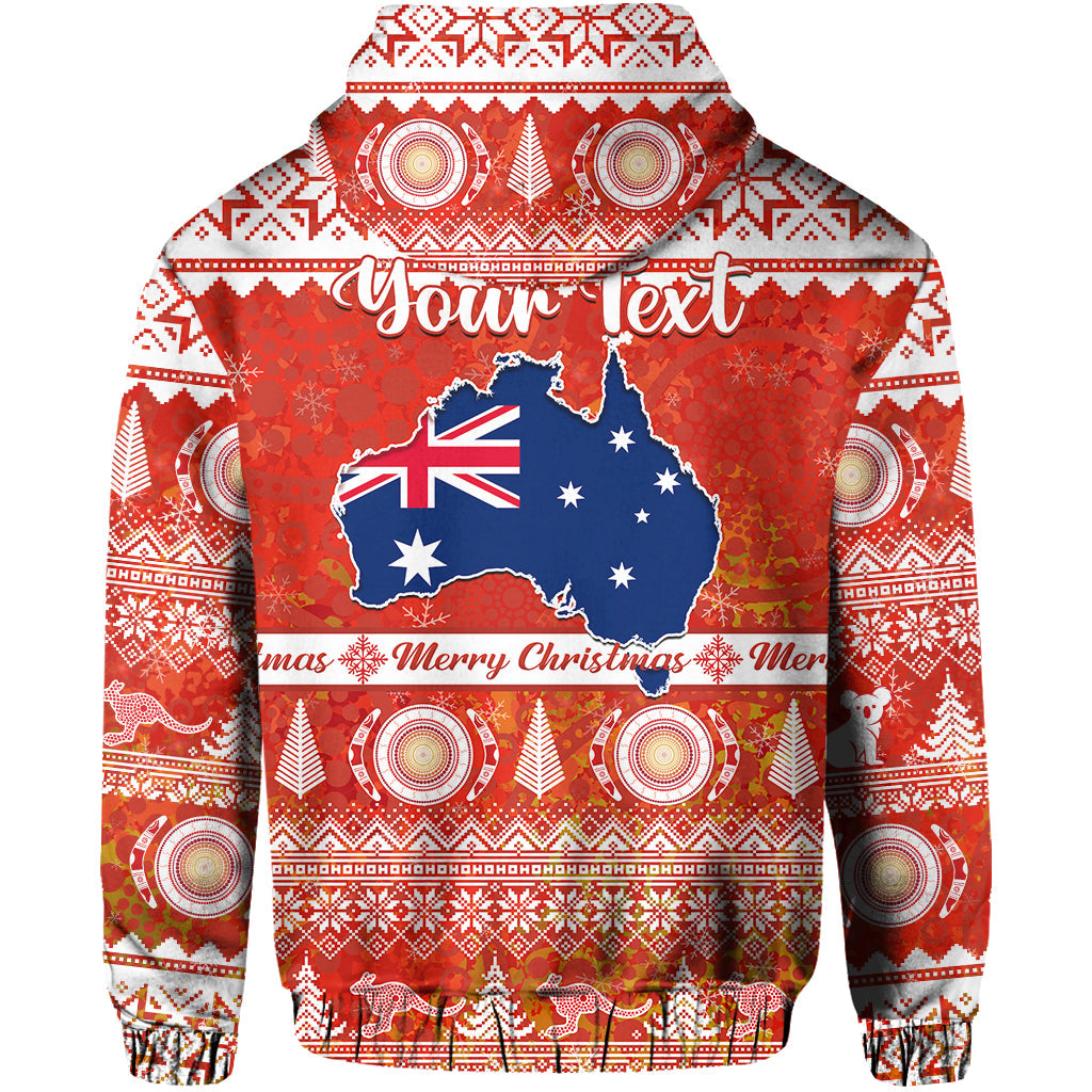 custom-personalised-australia-hoodie-australian-map-aboriginal-painting-merry-christmas