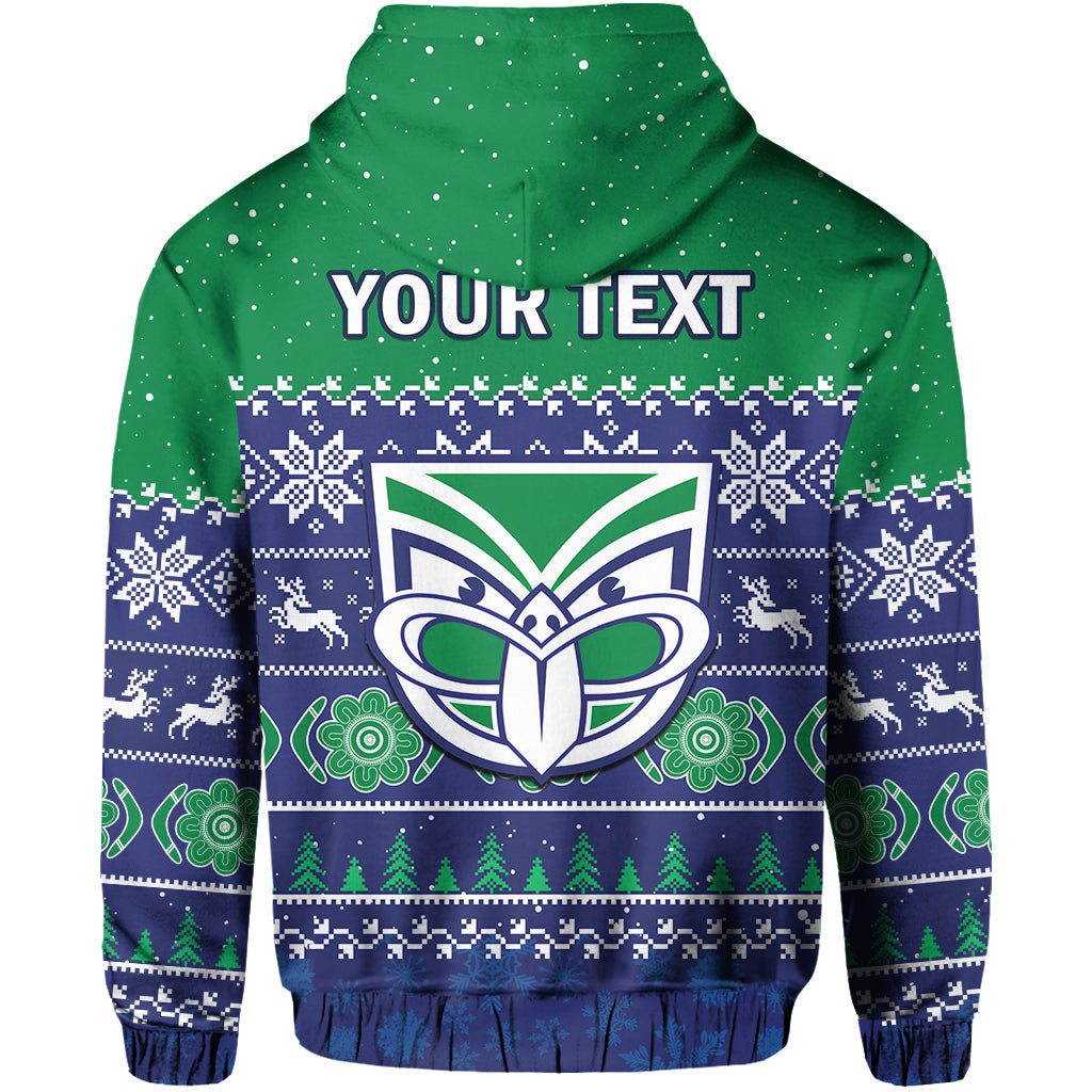 custom-personalised-warriors-rugby-hoodie-new-zealand-indigenous-merry-christmas