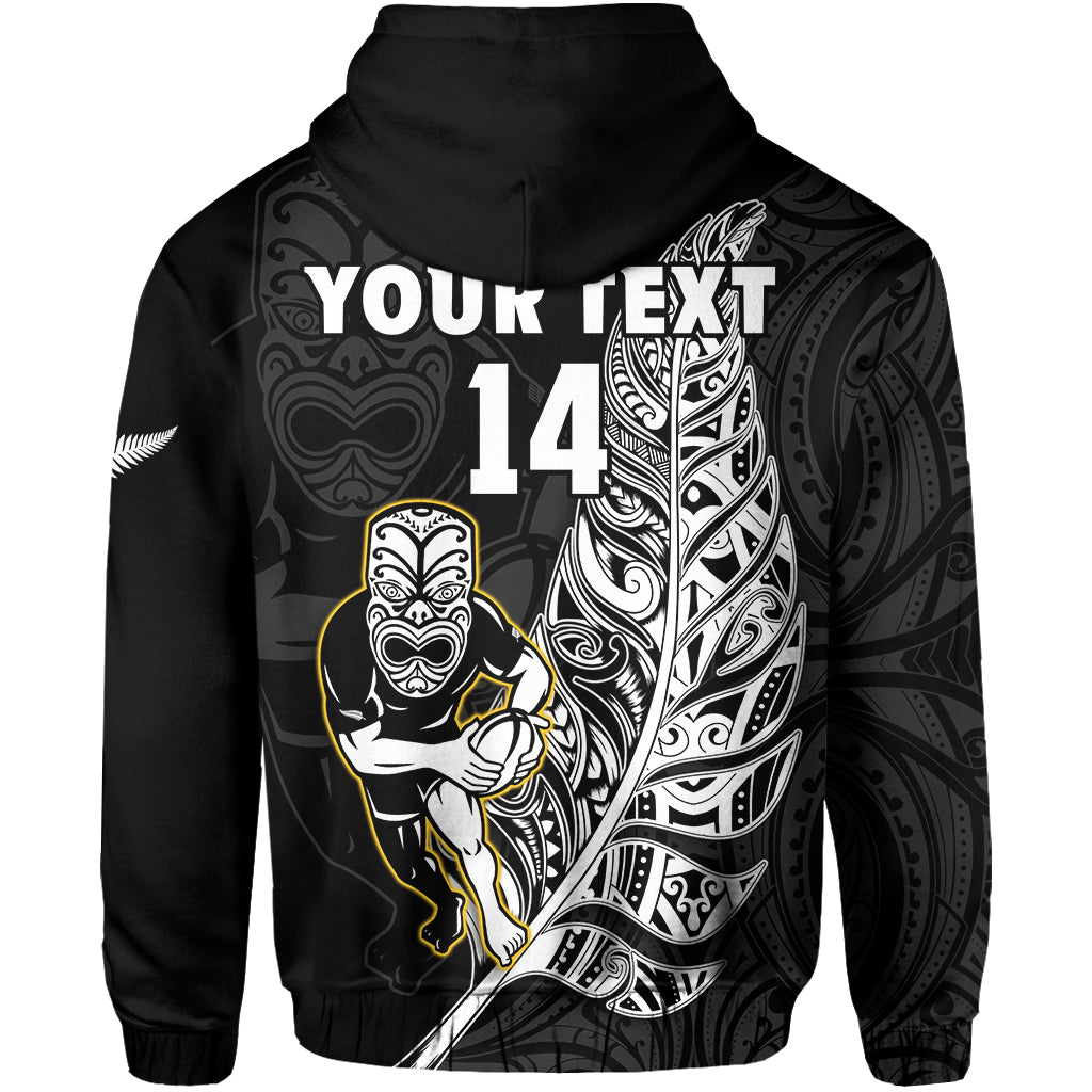 custom-text-and-number-new-zealand-silver-fern-rugby-hoodie-all-black-maori-version-black