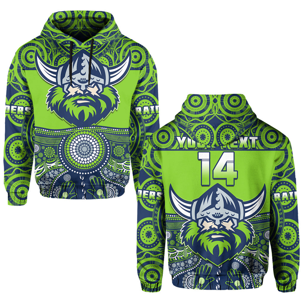 custom-text-and-number-raiders-rugby-hoodie-aboriginal-pattern