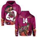custom-text-and-number-maroons-rugby-hoodie-queensland-kangaroo-aboriginal-dot-paintings