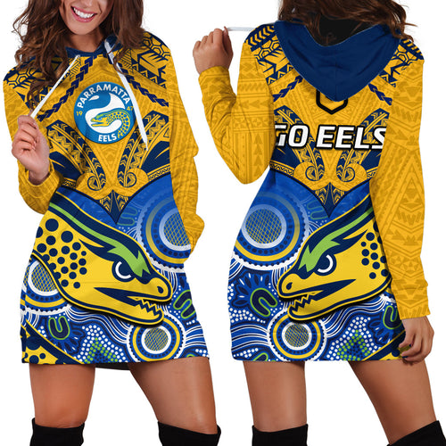 parramatta-rugby-2023-hoodie-dress-go-eels-polynesian-mix-indigenous-art