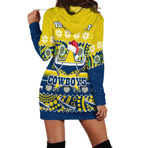 custom-personalised-cowboys-christmas-hoodie-dress-aboriginal-art-merry-xmas
