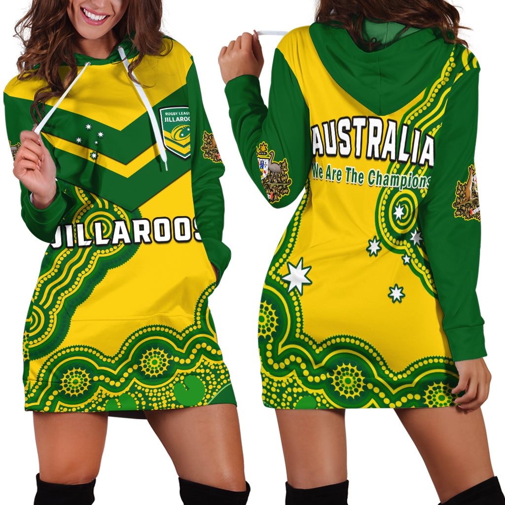 australia-rugby-hoodie-dress-jillaroos-champions-indigenous-yellow-style