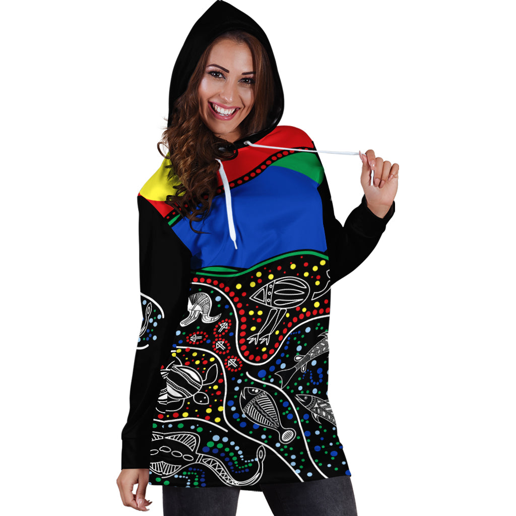 custom-text-and-number-naidoc-week-hoodie-dress-national-aborigines-and-torres-strait-islander-animals-aboriginal-art