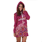 custom-personalised-maroons-rugby-hoodie-dress-kangaroo-indigenous-pattern-unique-version