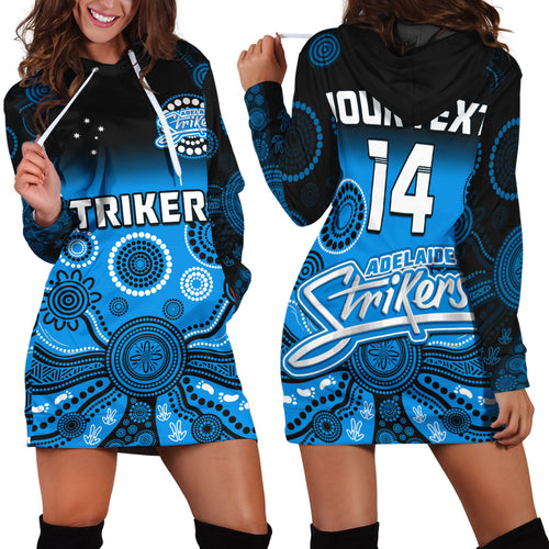 custom-text-and-number-adelaide-strikers-hoodie-dress-gradient-aboriginal-dot-painting