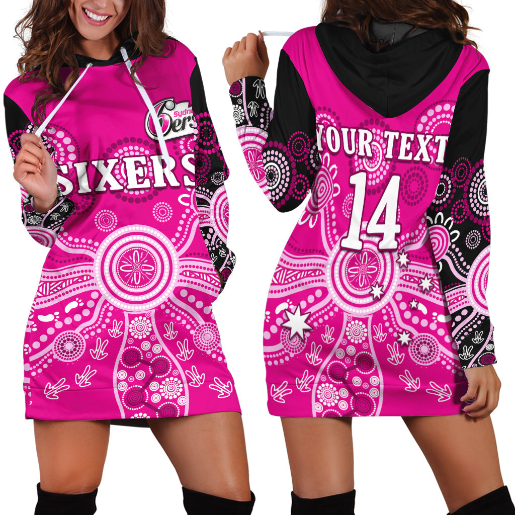 custom-text-and-number-sydney-sixers-hoodie-dress-cricket-indigenous-australian-art-ver01