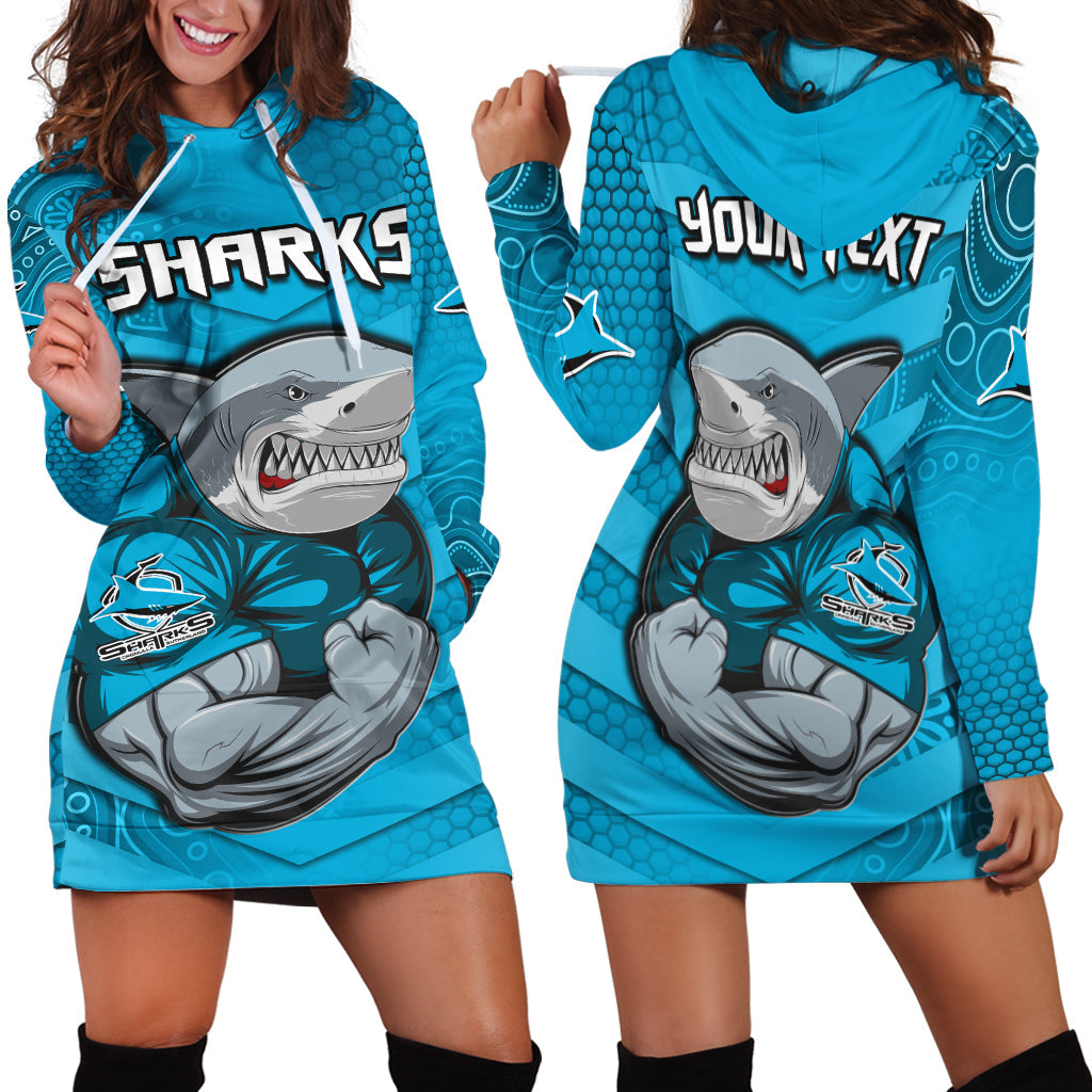 custom-personalised-sharks-rugby-hoodie-dress-go-sharkies-aboriginal-sporty-version