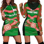 rabbitohs-rugby-hoodie-dress-souths-1908-aboriginal-dot-painting-go-bunnies