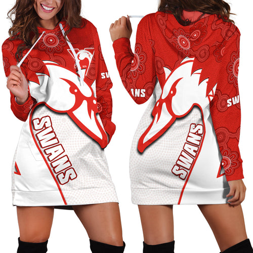 sydney-football-hoodie-dress-swans-1874-dot-painting-artsy