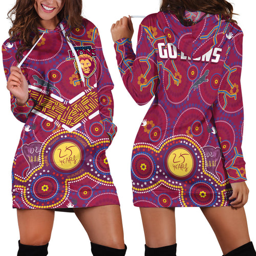 brisbane-football-hoodie-dress-indigenous-pattern-go-lions-unique-version