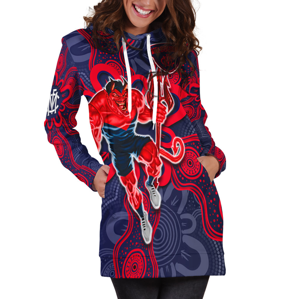 custom-text-and-number-demons-football-2022-hoodie-dress-australian-aboriginal-dot-painting