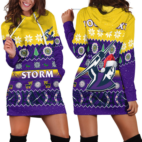 custom-personalised-melbourne-storm-christmas-hoodie-dress-aboriginal-art-merry-xmas