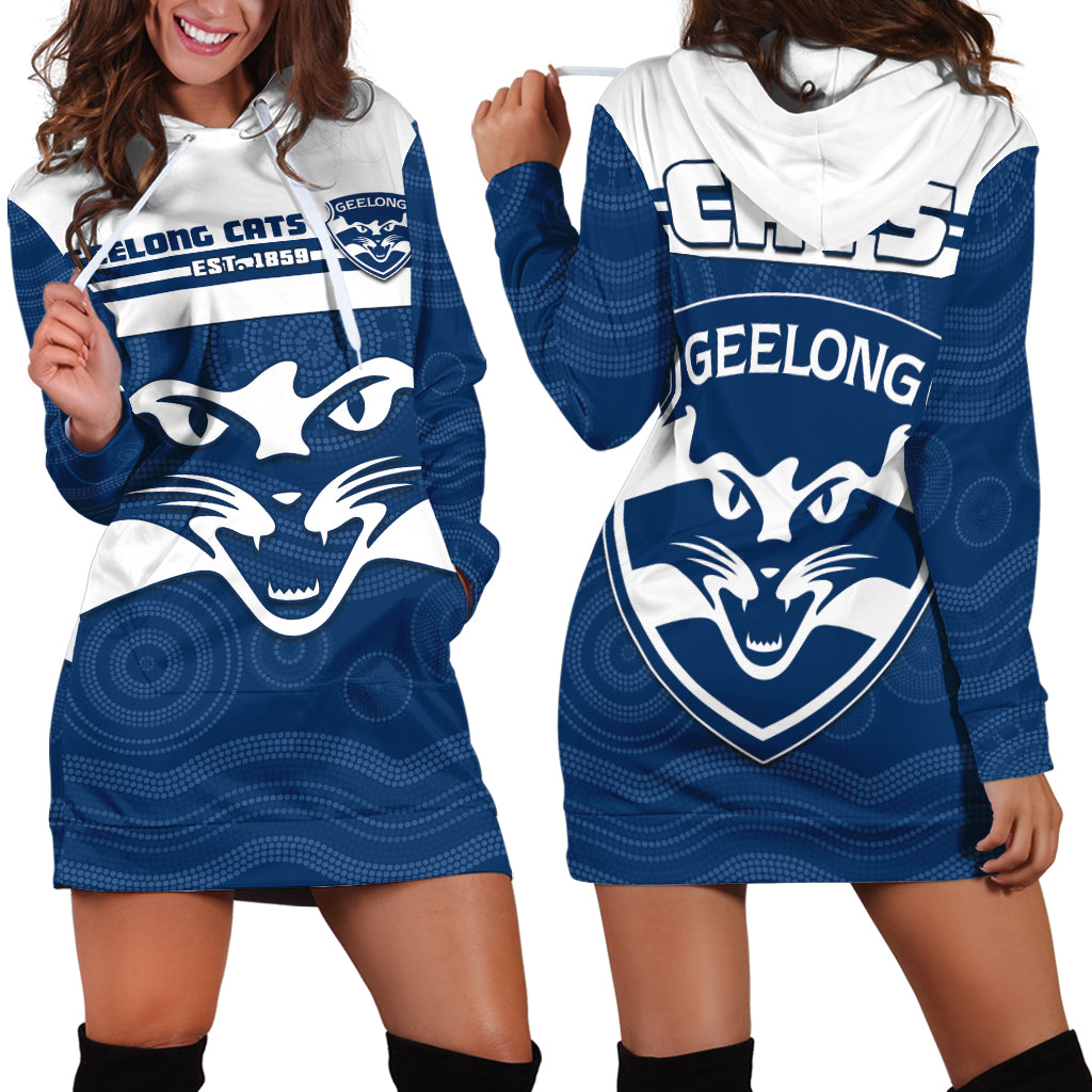 cats-football-hoodie-dress-geelong-est-1859-aboriginal-art