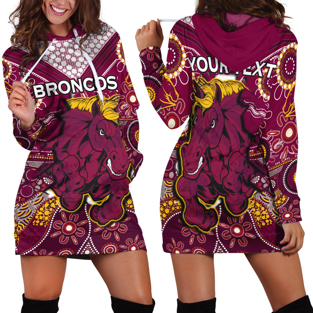 custom-personalised-broncos-rugby-hoodie-dress-indigenous-pattern-artsy-ver01