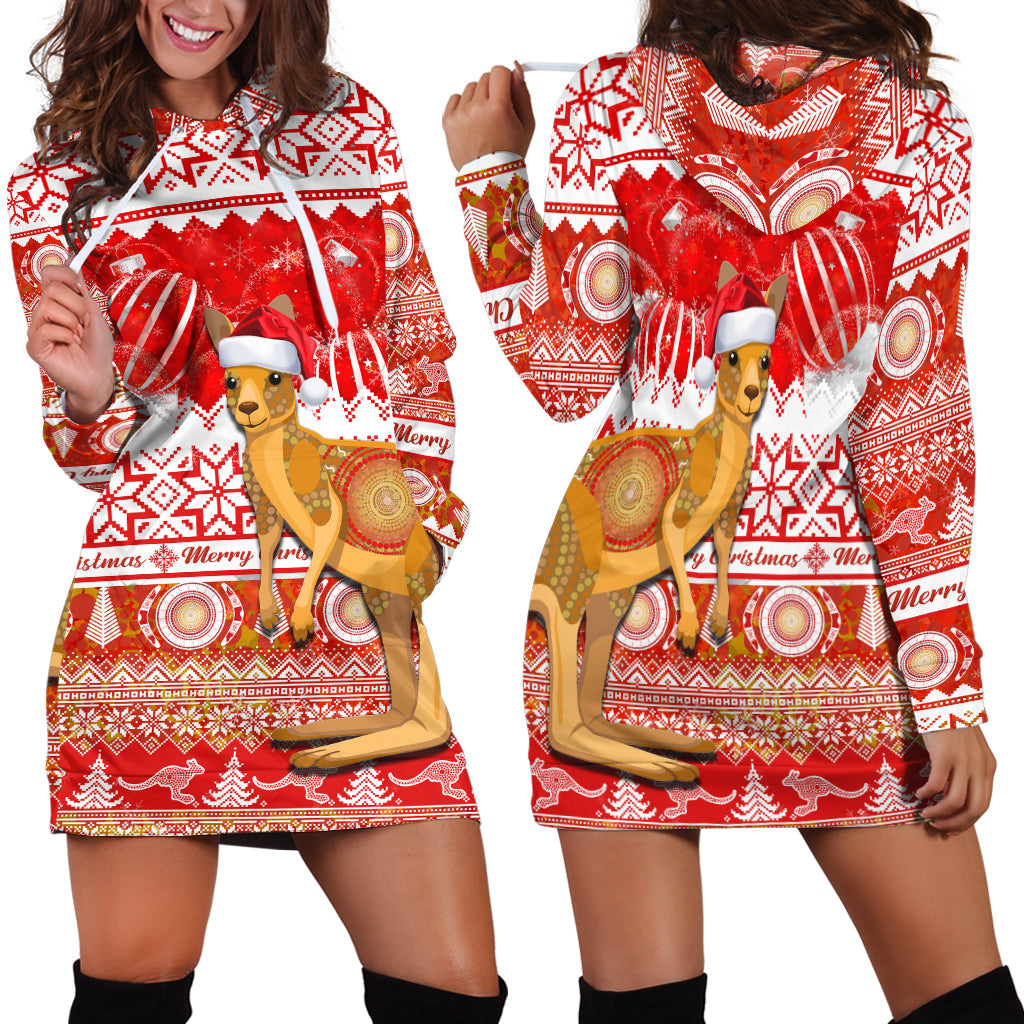 australia-hoodie-dress-kangaroo-aboriginal-painting-merry-christmas