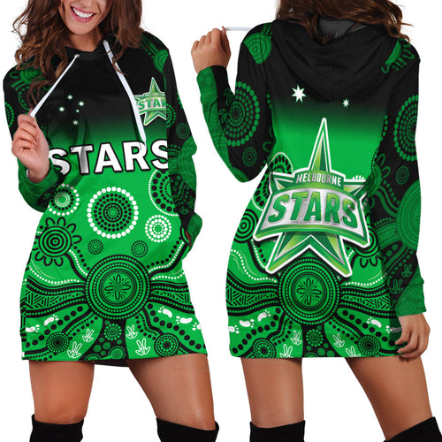 melbourne-stars-hoodie-dress-gradient-aboriginal-dot-painting