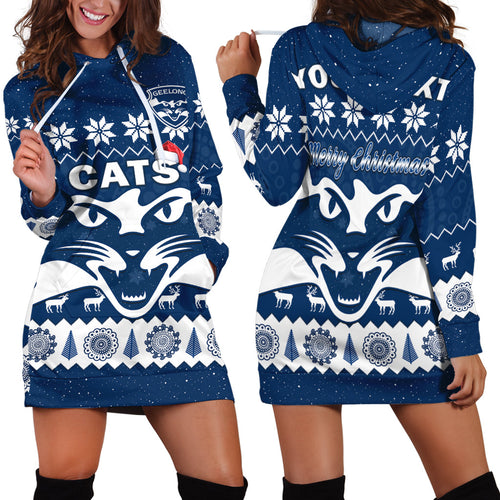 custom-personalised-cats-football-christmas-hoodie-dress-geelong-aboriginal-painting