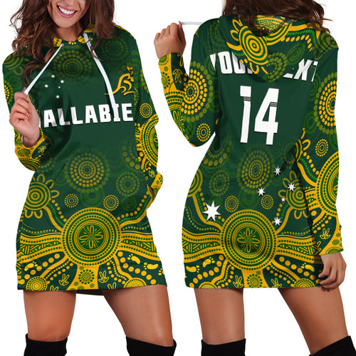 custom-text-and-number-australia-2022-rugby-hoodie-dress-wallabies-aboriginal-style