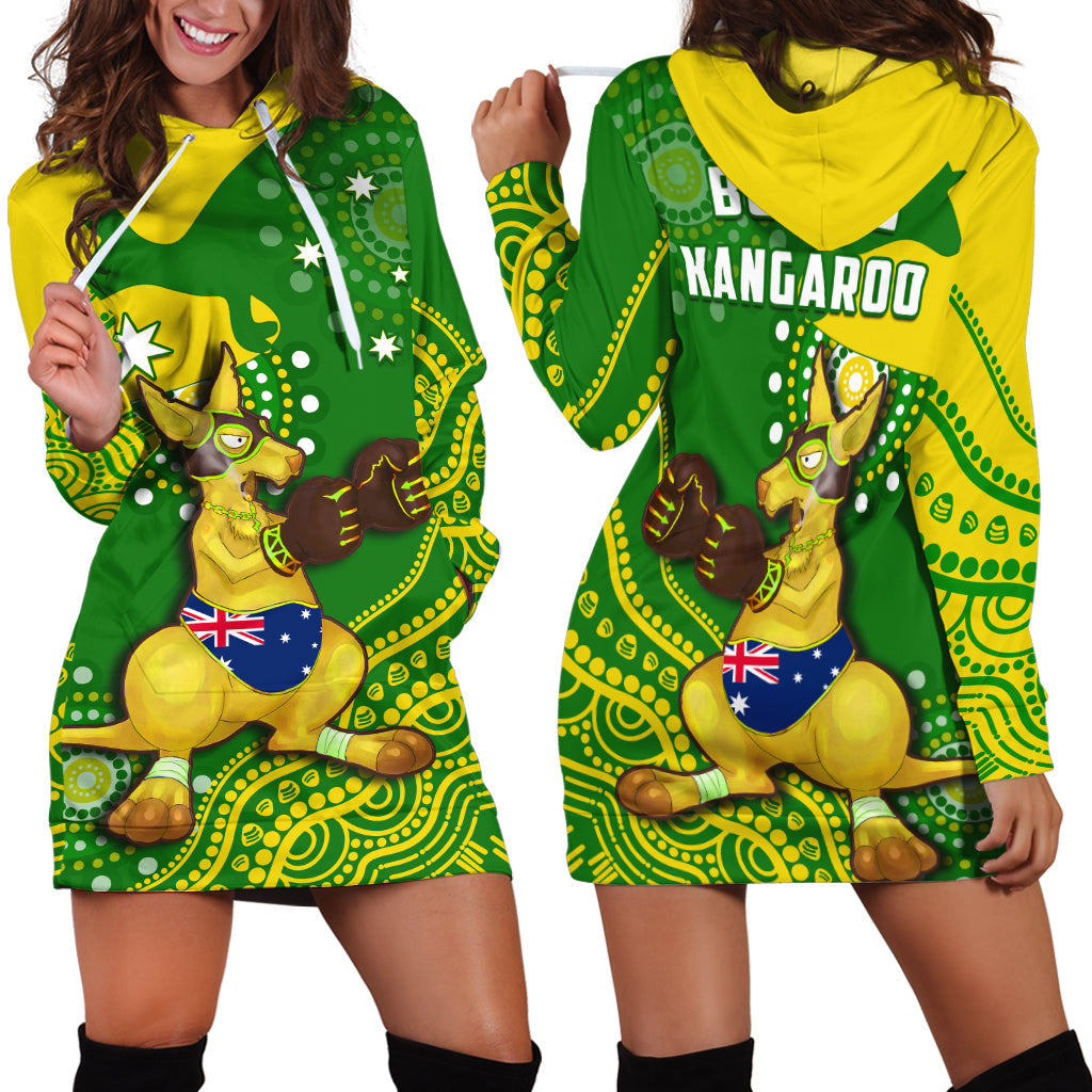 australia-hoodie-dress-boxing-kangaroo-indigenous-national-color-art