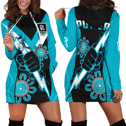 port-adelaide-football-hoodie-dress-power-thunder-hand-mix-aboriginal-dynamic