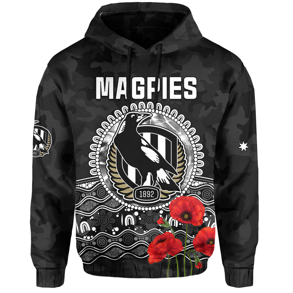 custom-text-and-number-magpies-football-anzac-day-hoodie-speical-poppy-mix-aboriginal