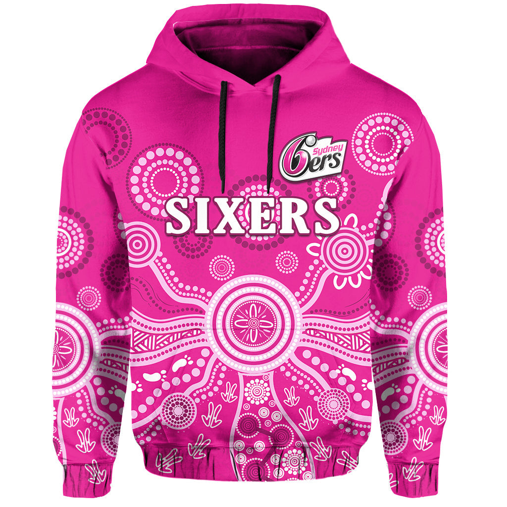 custom-text-and-number-sydney-sixers-hoodie-cricket-indigenous-australian-art-ver02